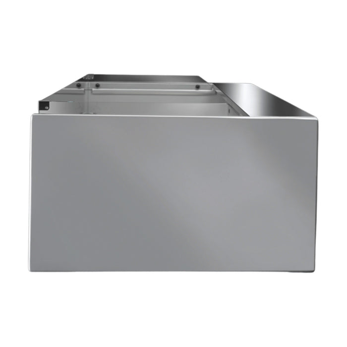 Tecnodom Series MR80 Black 1520mm Self-Serving Deli Display with Storage & Castors - TDMR-0815SELF