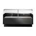 Tecnodom Series MR80 Black 2000mm Wide Deli Display with Storage & Castors - TDMR-0820B