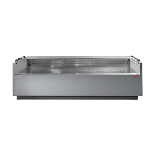 Tecnodom Series MR80 Black 2000mm Self-Serving Deli Display with Storage & Castors - TDMR-0820SELF