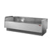Tecnodom Series MR80 Black 2480mm Self-Serving Deli Display with Storage & Castors - TDMR-0825SELF