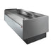 Tecnodom Series MR80 Black 2480mm Self-Serving Deli Display with Storage & Castors - TDMR-0825SELF