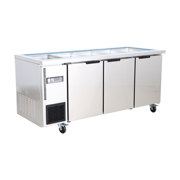Thermaster 15 x 1/3 GN pan Ventilated Refrigerated Saladette - TL1800TN-15P