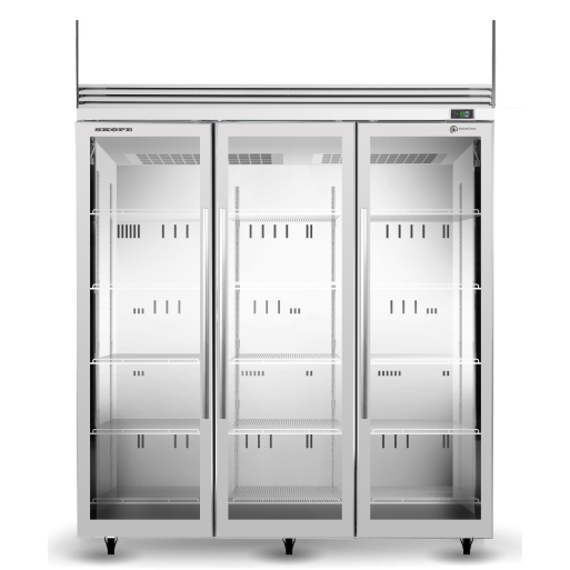 SKOPE ActiveCore TMF 3 Glass Door Upright Display or Storage Freezer 1396L - TMF1500N-ICE