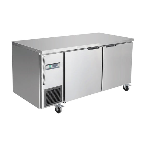Thermaster Stainless Steel Double Door Workbench Freezer - TS1500BT