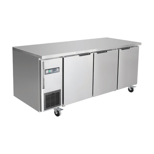 Thermaster Stainless Steel Triple Door Workbench Freezer - TS1800BT-3D