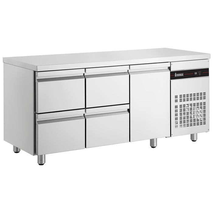 Inomak Under Bar Fridge 1 Door 4 Drawers - UBD4000