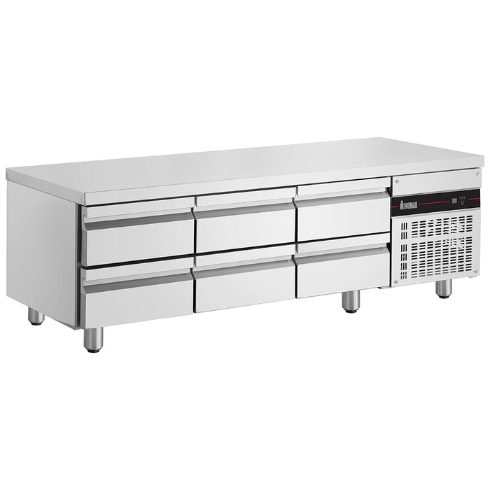 Inomak Low Boy 6 Drawer Underbench Fridge 1790mm - UBI71790LB