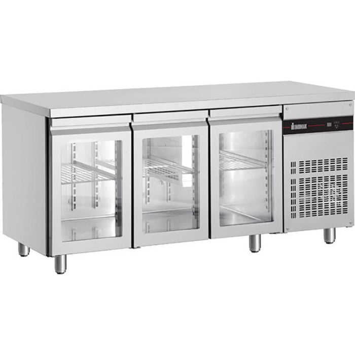 Inomak Three Glass Door Undercounter Fridge 1790mm - UBI7179G