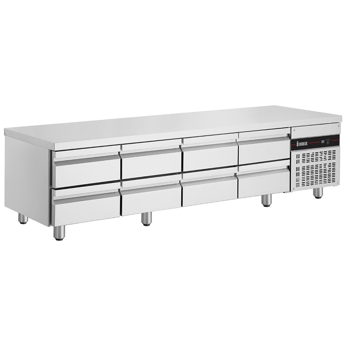 Inomak Low Boy 8 Drawer Underbench Fridge 2240mm - UBI72240LB