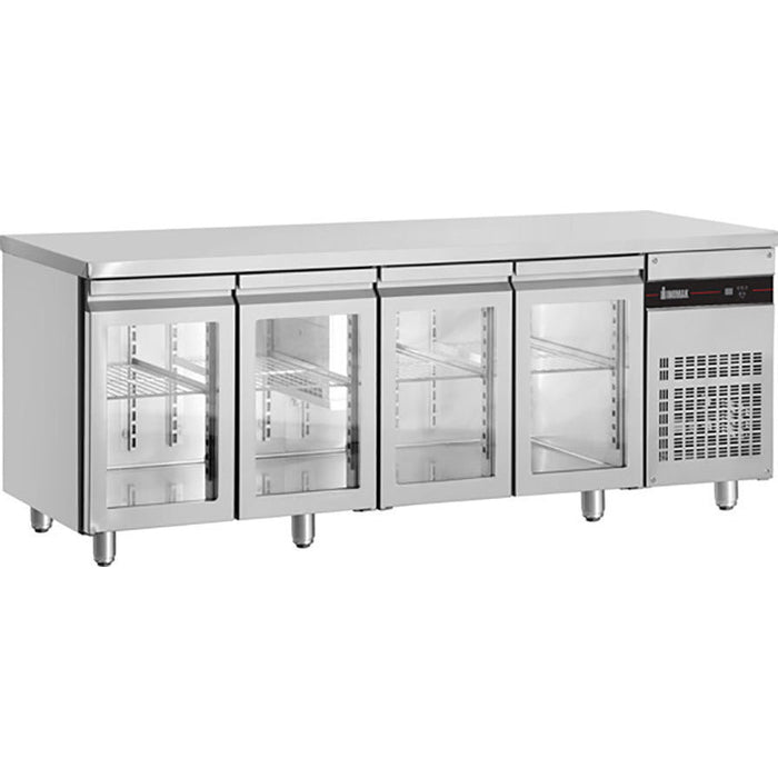 Inomak Four Glass Door Undercounter Fridge 2240mm - UBI7224G