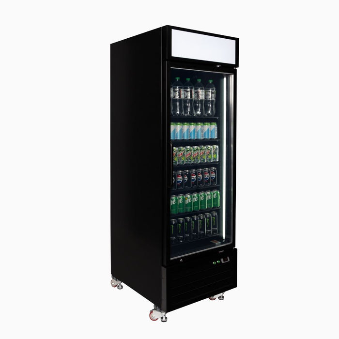Bromic Upright Display Fridge 546L - 1 Door - Flat Glass - Lightbox - UC0550GDL-NR