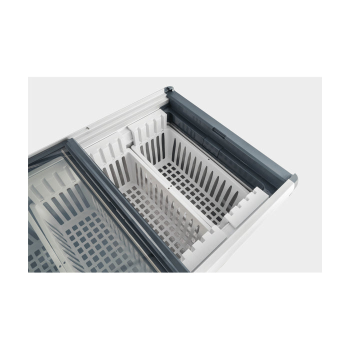 Thermaster Chest Freezer with Flat Glass Sliding Lids 256L - WD256G