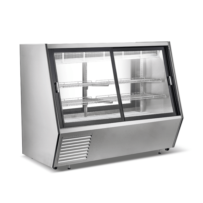 Bonvue Dual-Access Refrigerated Deli, Meat and Seafood Display Case - AMS-18DD