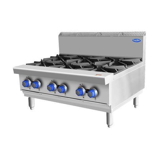 Cookrite Open 6 Burner Cook Tops LPG - AT80G6B-C-LPG