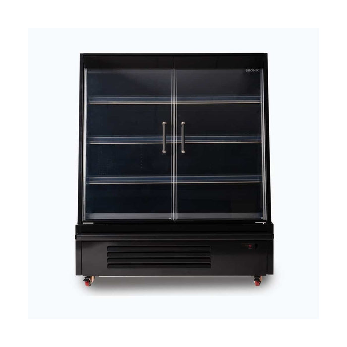 Bromic Semi Vertical Display Fridge - 1250mm - 2 Doors - Hinged - SVM1250HD-NR
