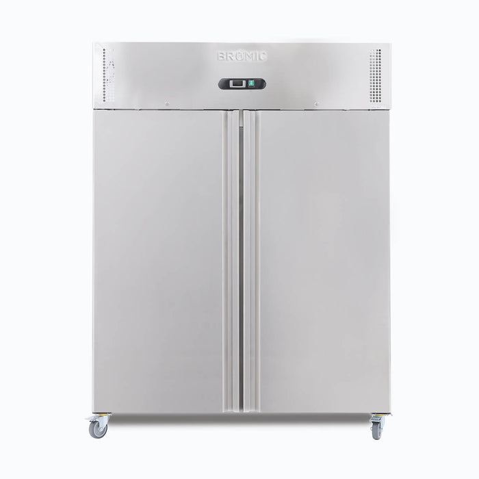 Bromic Upright Freezer - 1300L - 2 Doors - Stainless Steel - UF1300SDF-NR