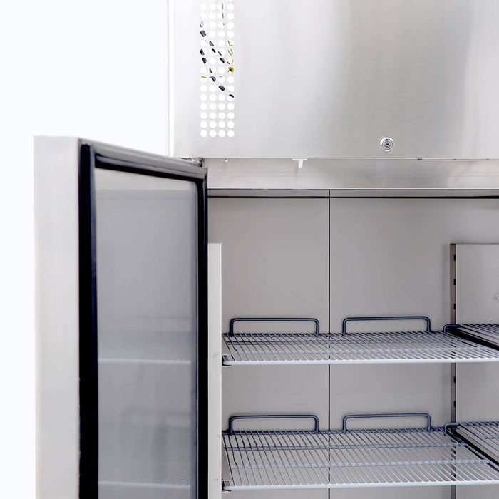 Bromic Upright Freezer - 1300L - 2 Doors - Stainless Steel - UF1300SDF-NR