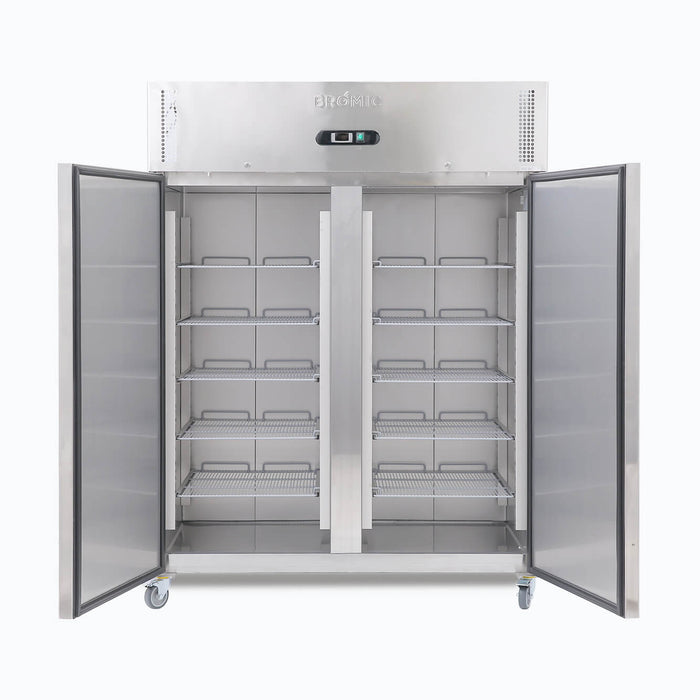 Bromic Upright Freezer - 1300L - 2 Doors - Stainless Steel - UF1300SDF-NR