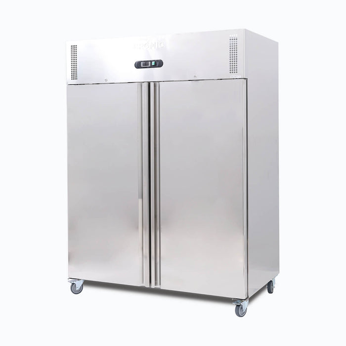 Bromic Upright Freezer - 1300L - 2 Doors - Stainless Steel - UF1300SDF-NR