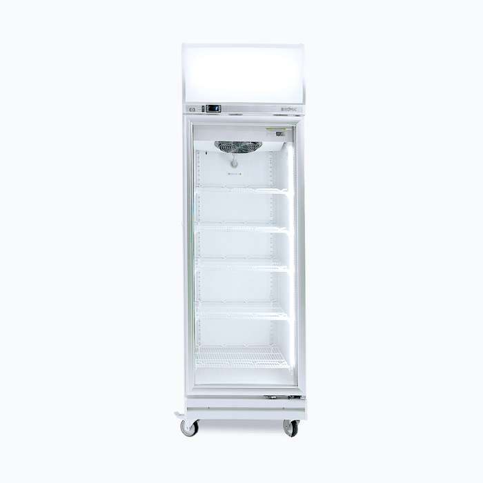 Bromic Upright Display Fridge - 444L - 1 Door - Flat Glass - Lightbox - GD0500LF