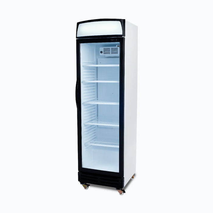 Bromic Upright Display Fridge - 372L - 1 Door - Flat Glass - GM0374LB-NR