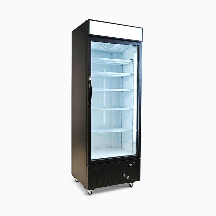 Bromic Upright Display Fridge - 659L - 1 Door - Flat Glass - Lightbox - GM0690LB