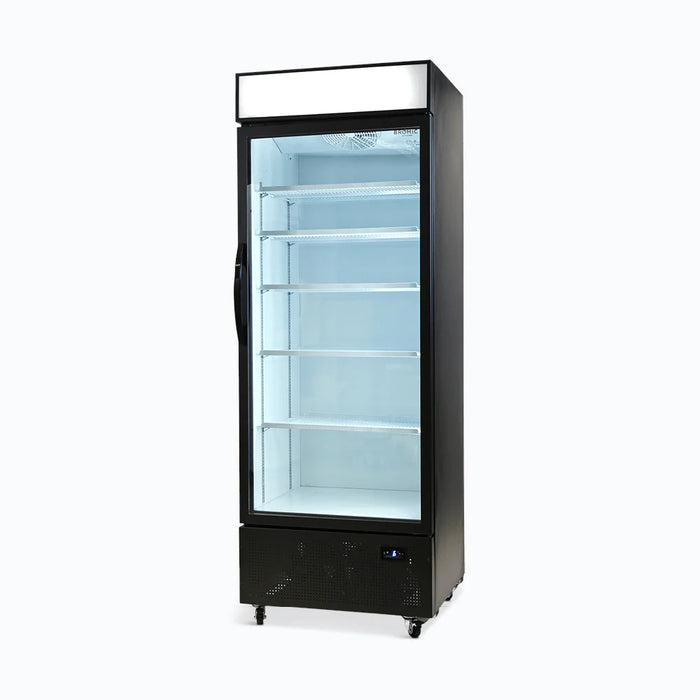 Bromic Upright Display Fridge - 659L - 1 Door - Flat Glass - Lightbox - GM0690LB