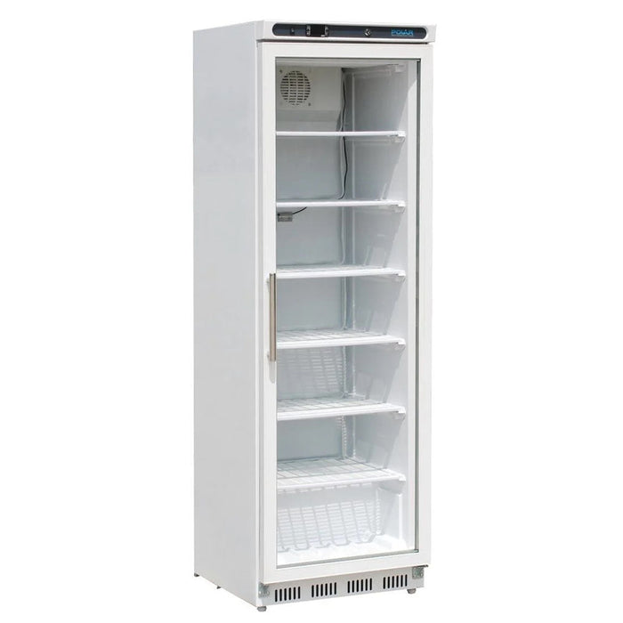 Polar C-Series Glass Door Display Freezer 365L White - CB921-A