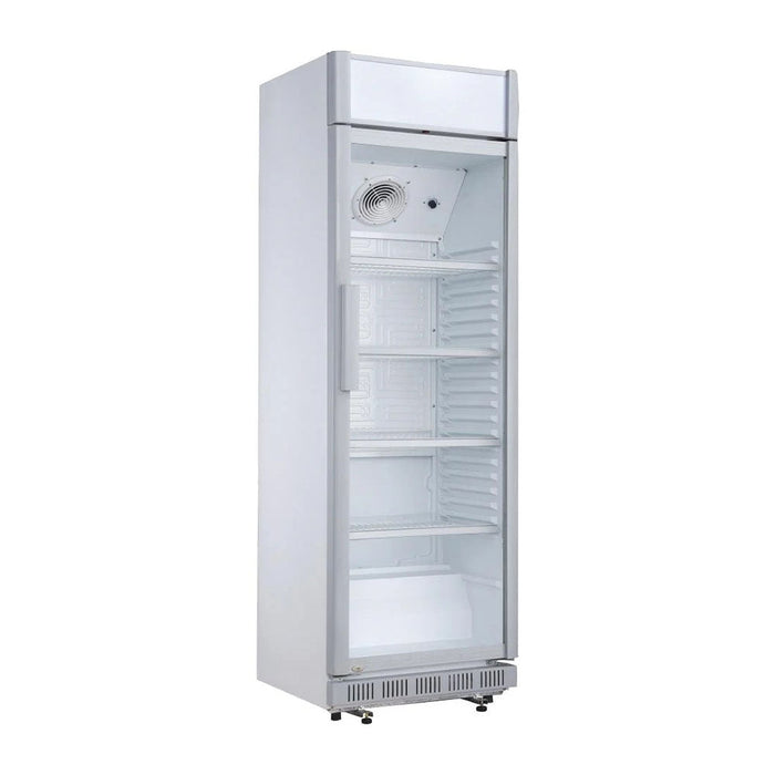 Polar C-Series Upright Display Cooler with Light Box 346L White - CC064-A