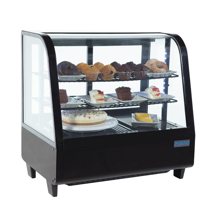 Polar C-Series Countertop Food Display Fridge 100L Black - CC611-A