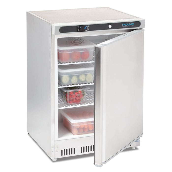 Polar C-Series Under Counter Fridge 150L Stainless Steel - CD080-A