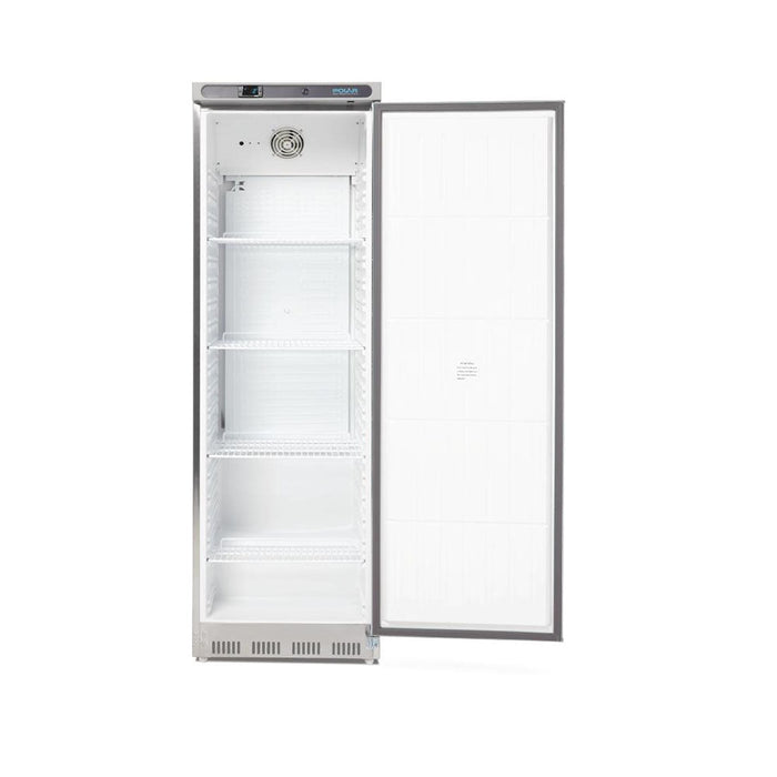 Polar C-Series Upright Fridge 400L Stainless Steel - CD082-A