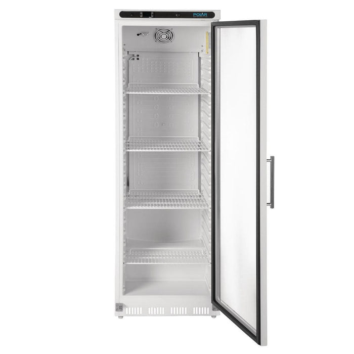 Polar C-Series Upright Display Fridge 400L White - CD087-A