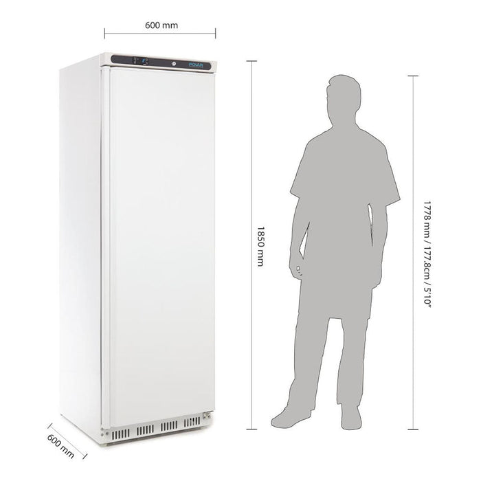 Polar C-Series Upright Fridge 400L White - CD612-A