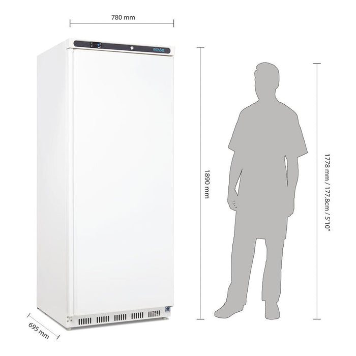 Polar C-Series Upright Freezer 600L White - CD615-A