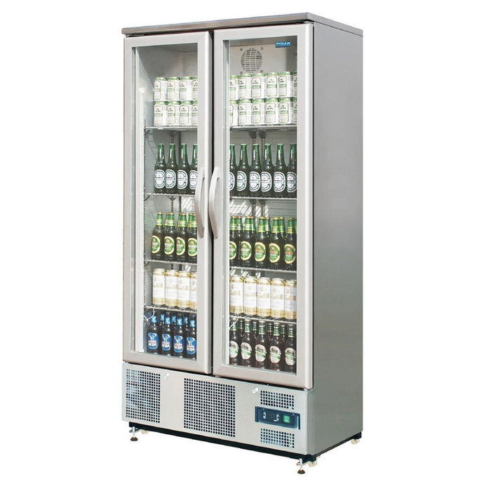 Polar G-Series 2 Hinged Door Upright Back Bar Cooler 490L - CK477-A