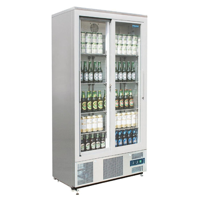 Polar G-Series Sliding Door Upright Bar Fridge 490L - CK478-A