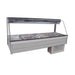 Roband Curved Glass Refrigerated Display Bar, 12 pans - CRX26RD
