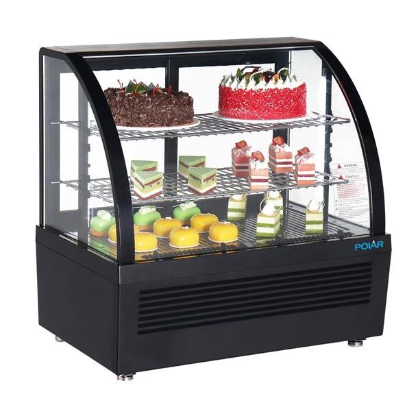 Polar C-Series Countertop Display Fridge Black 100L - CU636-A (Pre-Order dispatch Feb 2025)