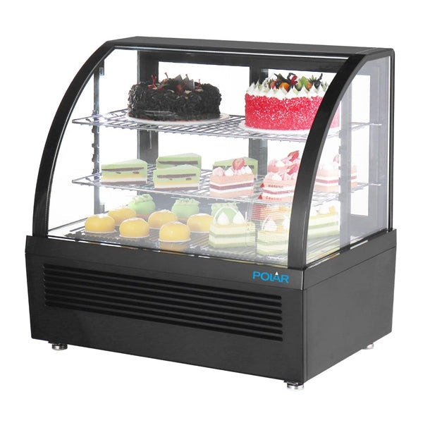 Polar C-Series Countertop Display Fridge Black 100L - CU636-A (Pre-Order dispatch Feb 2025)