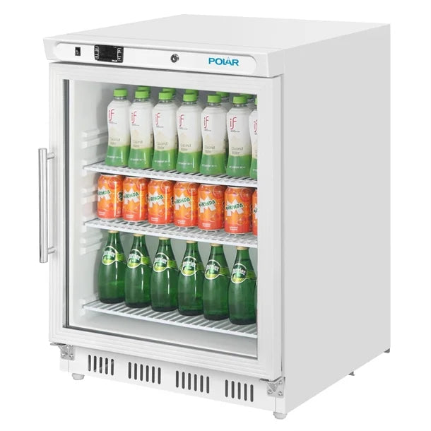 Polar C-Series 1 Door Under Counter Display Fridge White 150L - CZ785-A