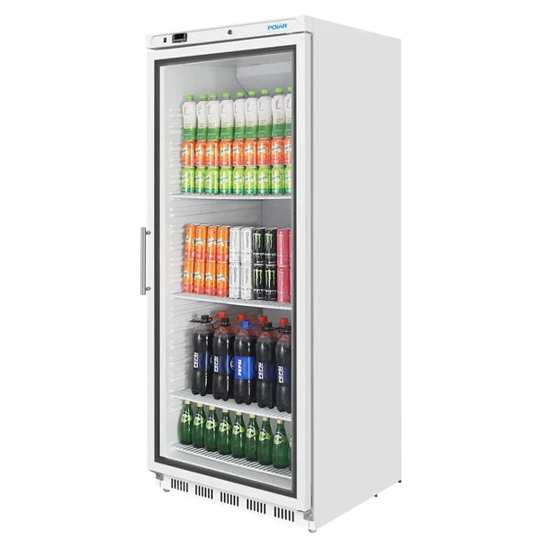 Polar C-Series 1 Door Upright Display Fridge 600L White - CZ787-A
