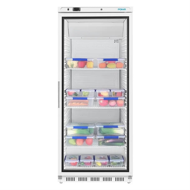 Polar C-Series 1 Door Upright Display Fridge 600L White - CZ787-A