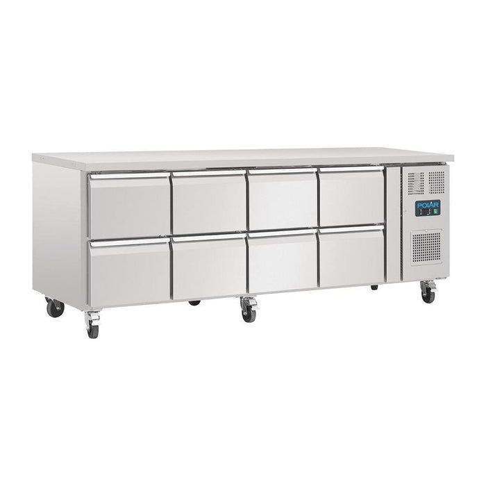 Polar U-Series Eight Drawer Gastronorm Counter Fridge - DA549-A