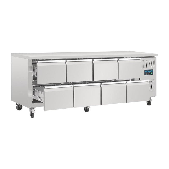 Polar U-Series Eight Drawer Gastronorm Counter Fridge - DA549-A