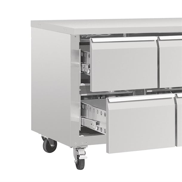 Polar U-Series Eight Drawer Gastronorm Counter Fridge - UA102-A
