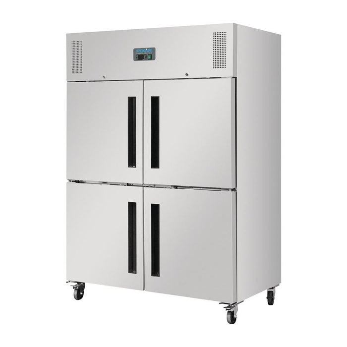 Polar G-Series 2 Stable Door Upright Fridge 1200L Stainless Steel - DL709-A