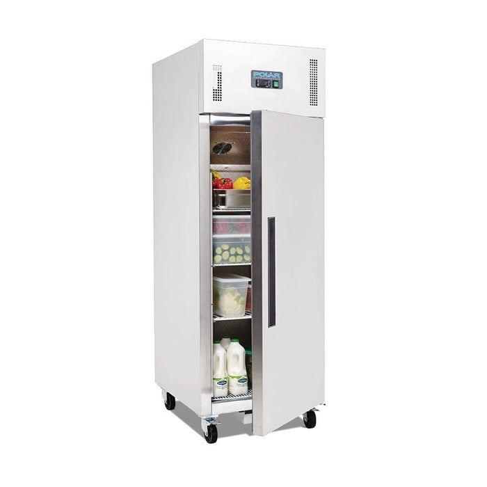 Polar G-Series Upright Fridge 600L Stainless Steel - DL893-A