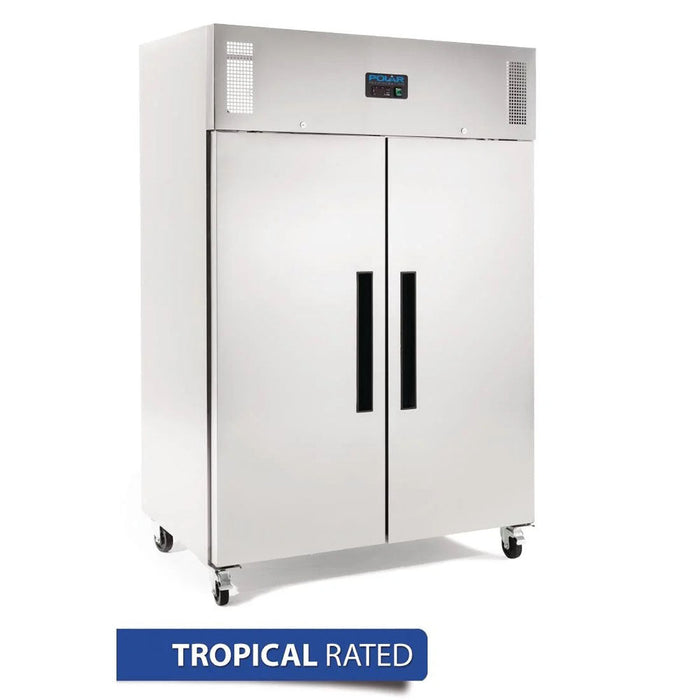 Polar G-Series 2 Door Upright Freezer Stainless Steel 1200L - DL896-A