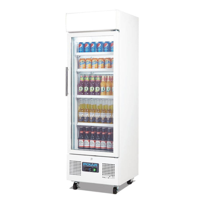 Polar G-Series Upright Display Fridge 218L White - DM075-A